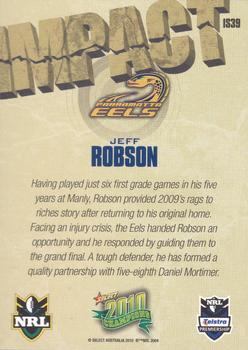 2010 NRL Champions - Impact Signature Gold #IS39 Jeff Robson Back